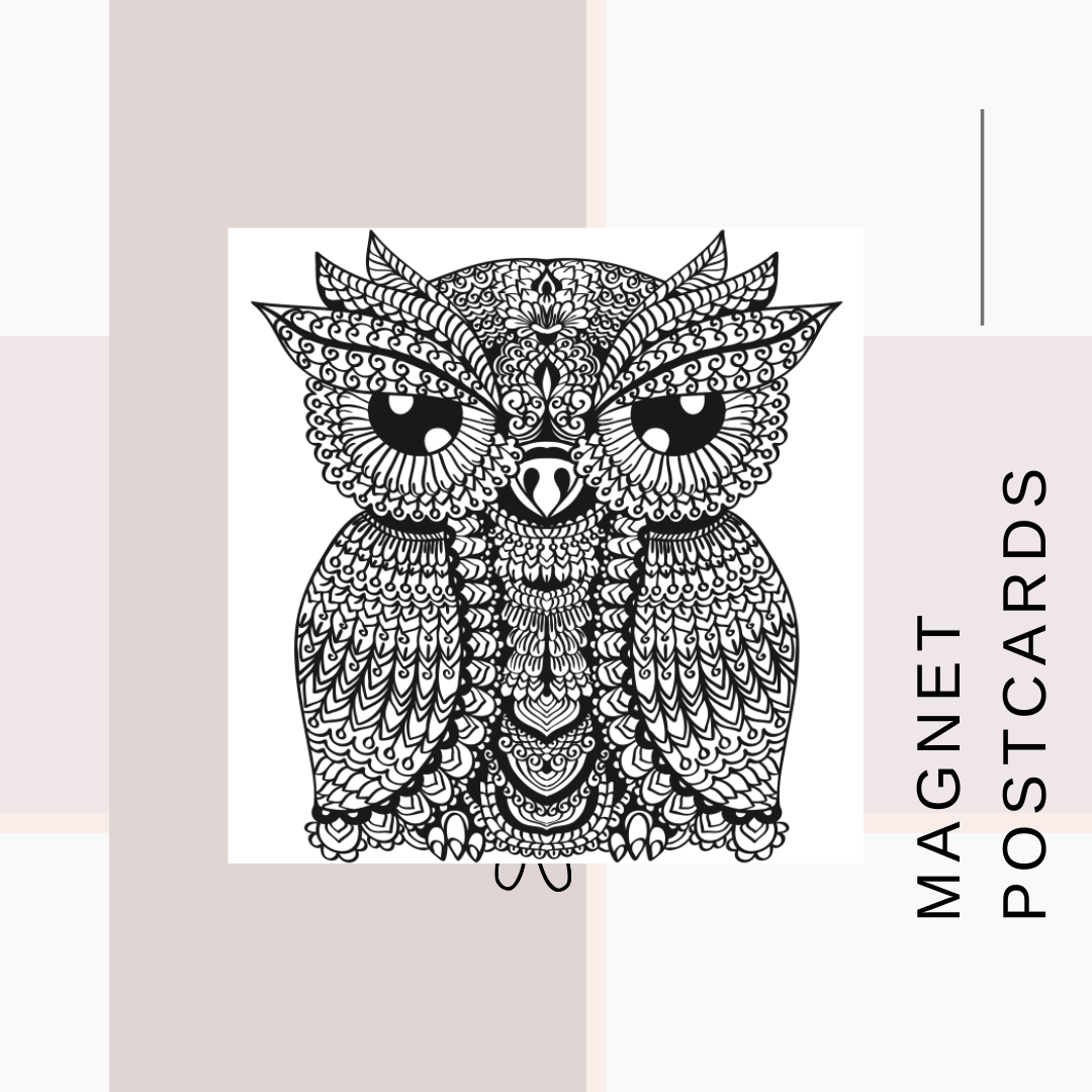 Magnet Postcards Zentangle